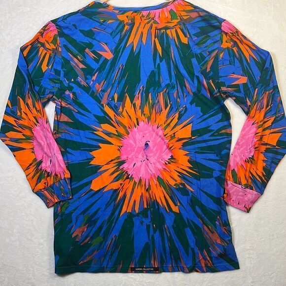 Vandal Collective long sleeve multi colored sunrise woven shirt-NWT-X-Large - Picture 5 of 6